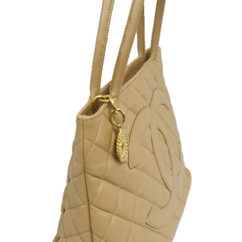 CHANEL Reissue Tote Bag, Caviar Leather, Beige with Gold-Tone Hardware