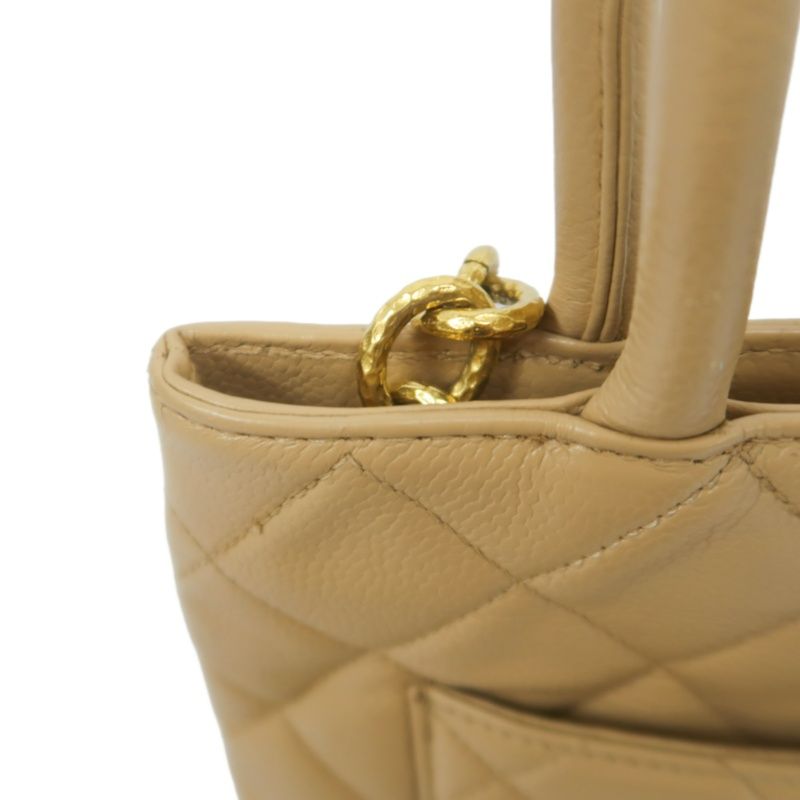 CHANEL Reissue Tote Bag, Caviar Leather, Beige with Gold-Tone Hardware