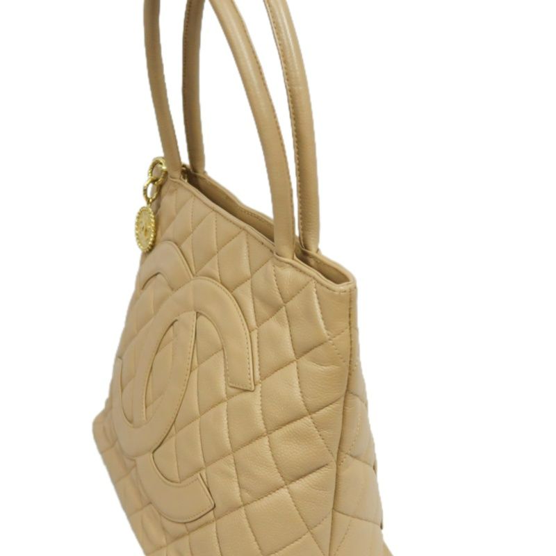CHANEL Reissue Tote Bag, Caviar Leather, Beige with Gold-Tone Hardware