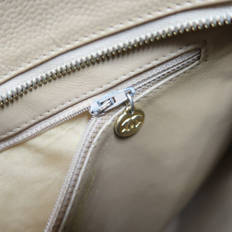CHANEL Reissue Tote Bag, Caviar Leather, Beige with Gold-Tone Hardware