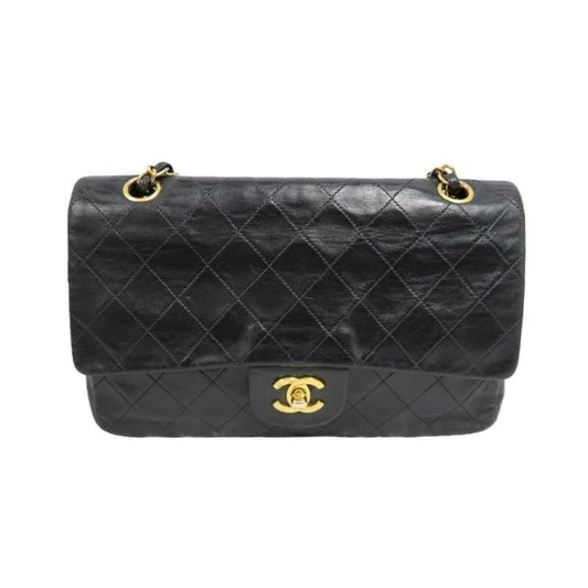 CHANEL Classic Flap Matelassé Shoulder Bag, Lambskin, Black, Gold Hardware