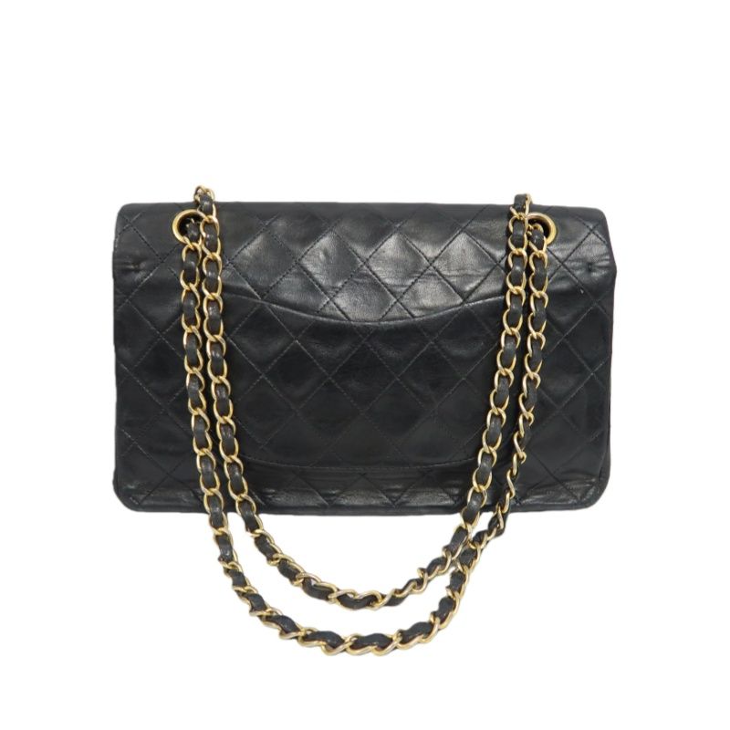 CHANEL Classic Flap Matelassé Shoulder Bag, Lambskin, Black, Gold Hardware