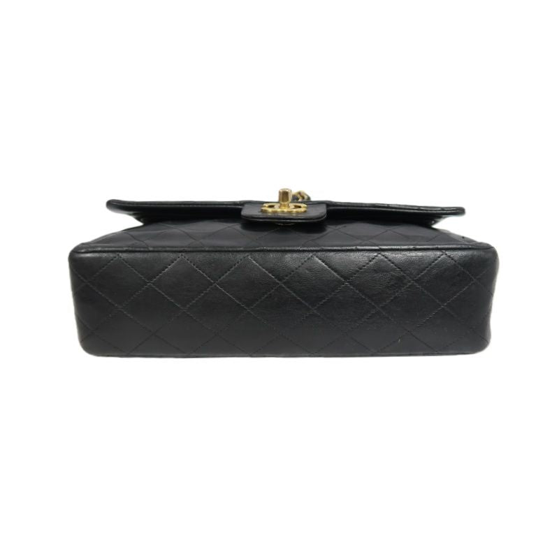 CHANEL Classic Flap Matelassé Shoulder Bag, Lambskin, Black, Gold Hardware