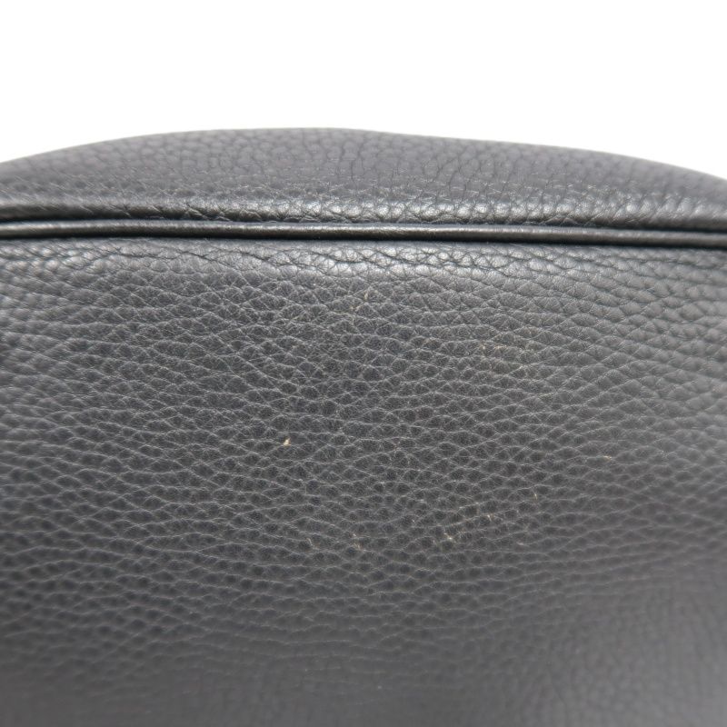 HERMES Picotin Handbag, Taurillon Clemence Leather, Black with Silver-Tone Hardware, Clochette & Dust Bag Included