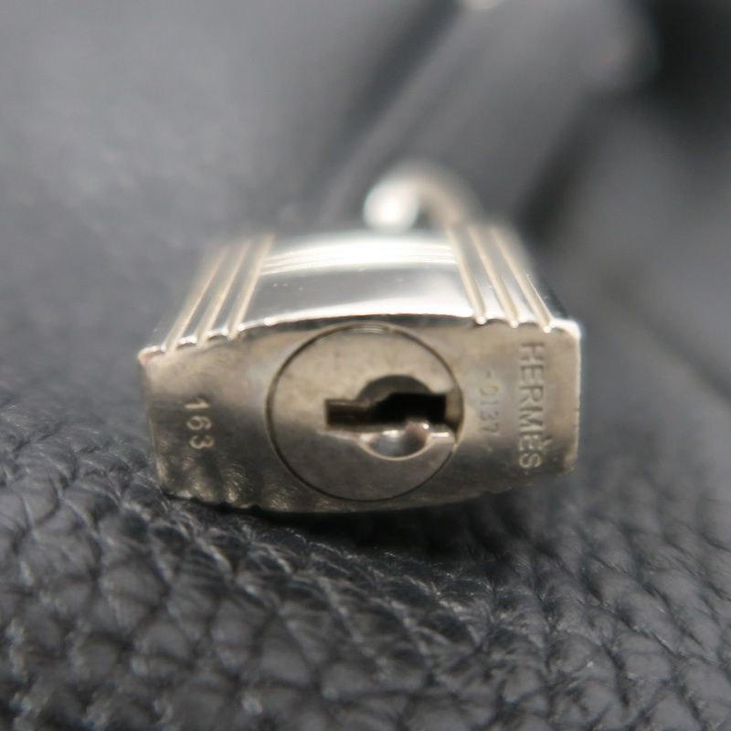 HERMES Picotin Handbag, Taurillon Clemence Leather, Black with Silver-Tone Hardware, Clochette & Dust Bag Included