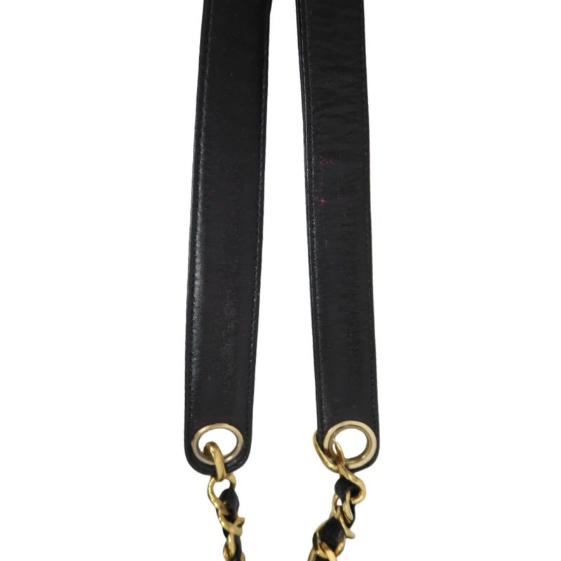 CHANEL Matelassé Shoulder Bag, Nylon, Black, Gold Hardware