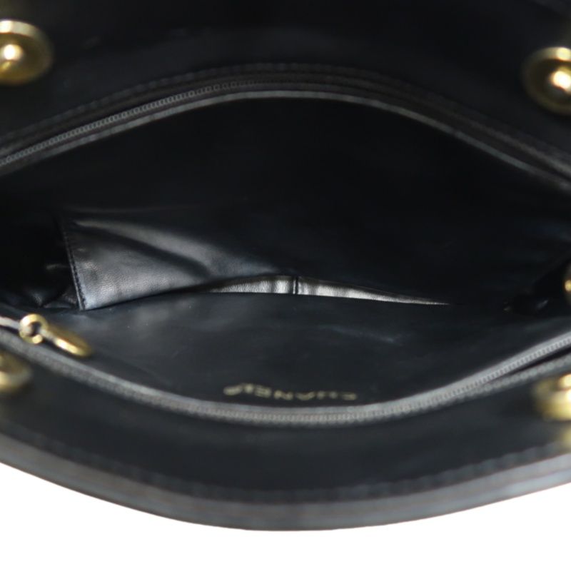 CHANEL Matelassé Shoulder Bag, Nylon, Black, Gold Hardware