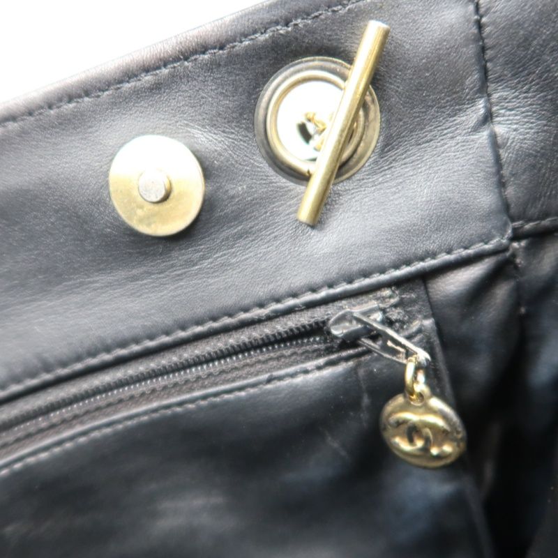 CHANEL Matelassé Shoulder Bag, Nylon, Black, Gold Hardware