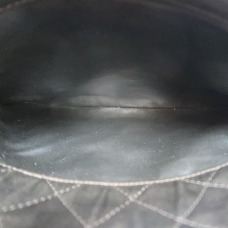 CHANEL Matelassé Shoulder Bag, Nylon, Black, Gold Hardware