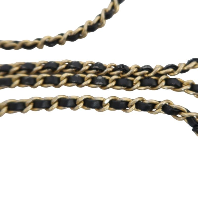 CHANEL Matelassé Filigree Shoulder Bag, Caviar Skin, White/Black, Gold Hardware, With Guarantee Card