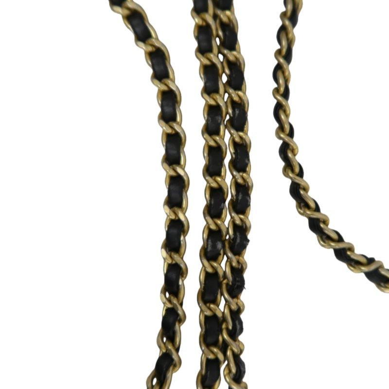 CHANEL Matelassé Filigree Shoulder Bag, Caviar Skin, White/Black, Gold Hardware, With Guarantee Card