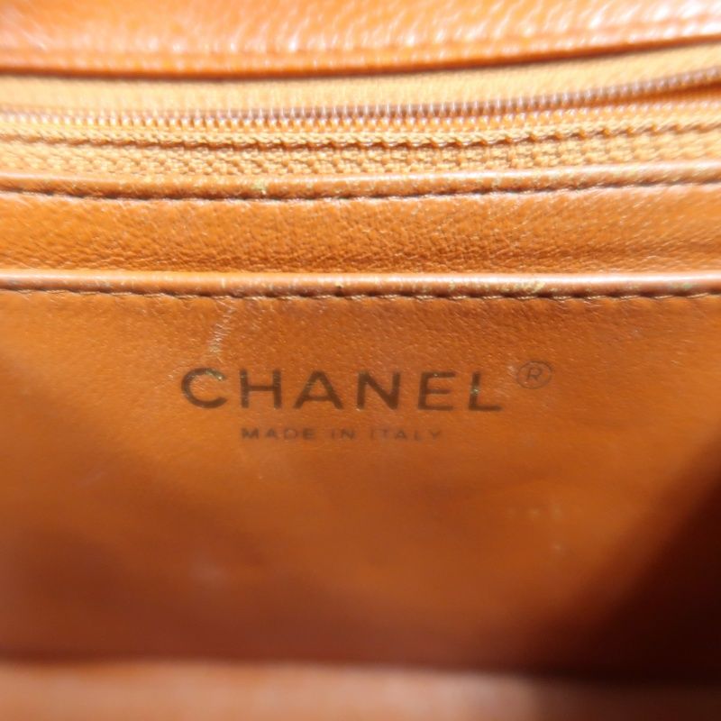 CHANEL Classic Flap Mini Matelassé Crossbody Bag, Caviar Skin, Red, Gold Hardware