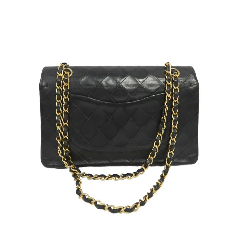 CHANEL Classic Flap Matelassé Shoulder Bag, Lambskin, Black, Gold Hardware