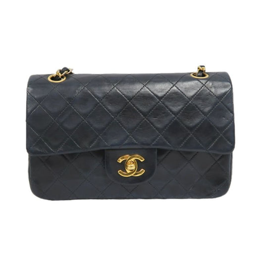 CHANEL Classic Flap Matelassé Shoulder Bag, Lambskin, Black, Gold Hardware