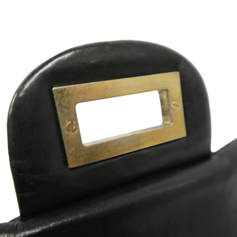 CHANEL 2.55 Matelassé Shoulder Bag, Calfskin, Black, Gold Hardware