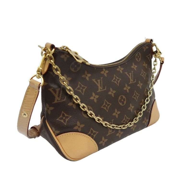 LOUIS VUITTON Boulogne Monogram Hand & Shoulder Bag, Brown, Gold Hardware