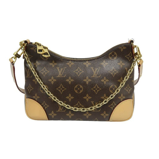 LOUIS VUITTON Boulogne Monogram Hand & Shoulder Bag, Brown, Gold Hardware
