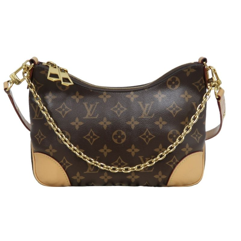 LOUIS VUITTON Boulogne Monogram Hand & Shoulder Bag, Brown, Gold Hardware