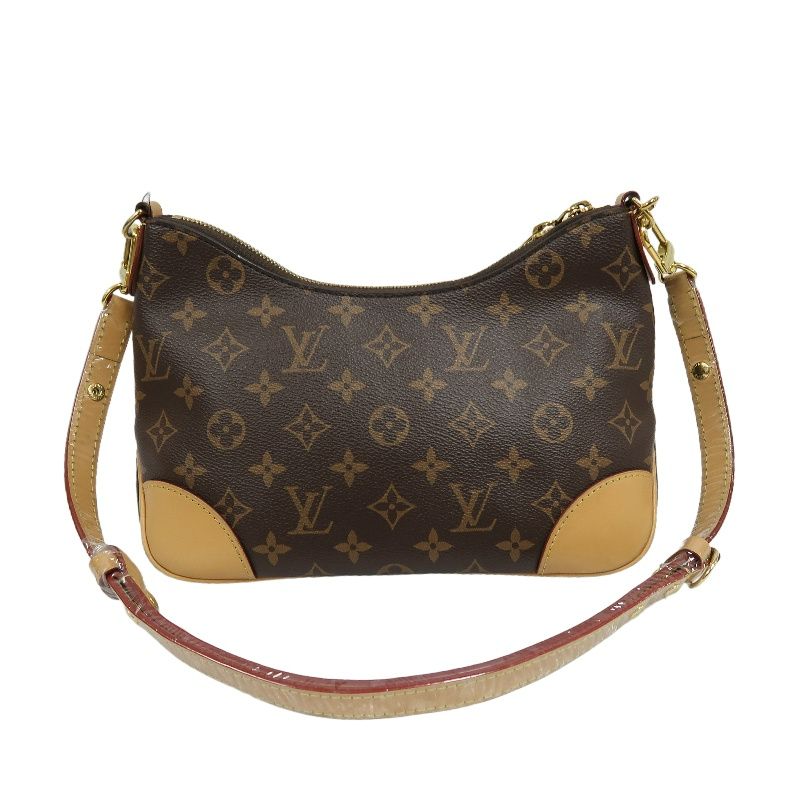 LOUIS VUITTON Boulogne Monogram Hand & Shoulder Bag, Brown, Gold Hardware