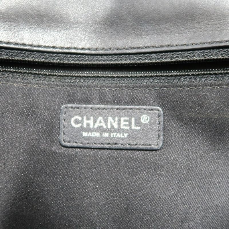 CHANEL Classic Flap Matelassé Shoulder Bag, Lambskin, Black, Silver Hardware