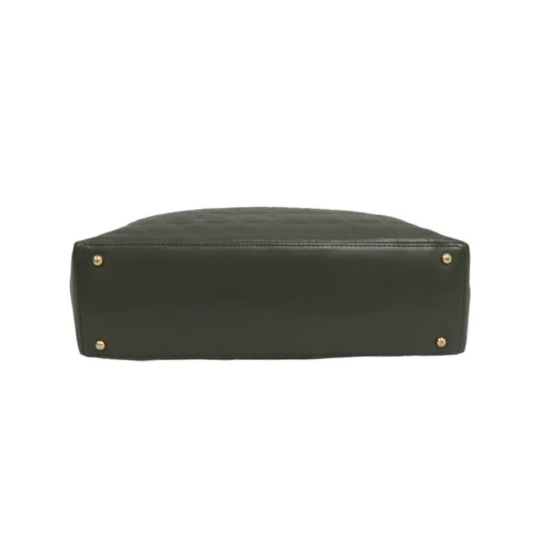 CHANEL Chocolate Bar Handbag, Lambskin, Green, Guarantee Card Included