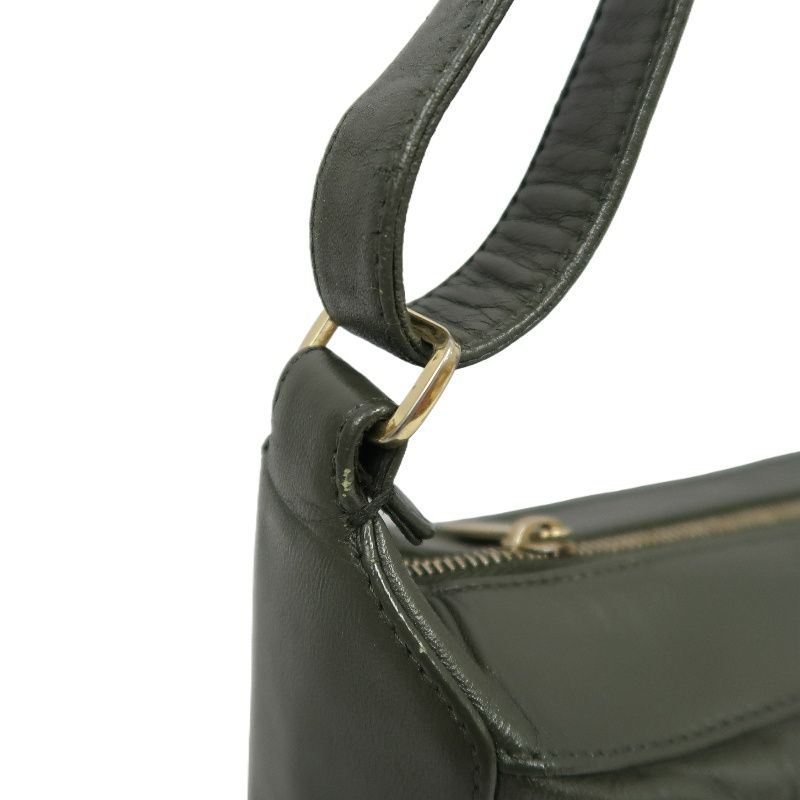 CHANEL Chocolate Bar Handbag, Lambskin, Green, Guarantee Card Included