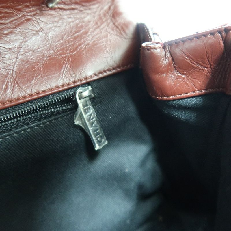 Chanel Classic Flap (CF) Shoulder Bag, Burgundy Tweed & Sheepskin Patchwork, Silver Hardware