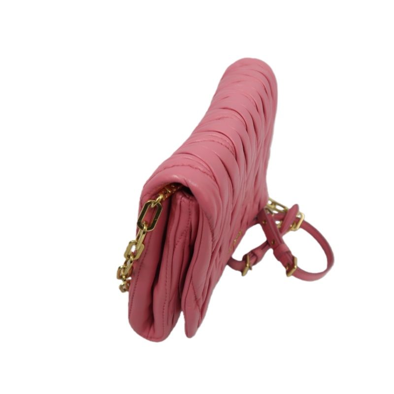 MIU MIU Shoulder Bag, Lambskin, Pink