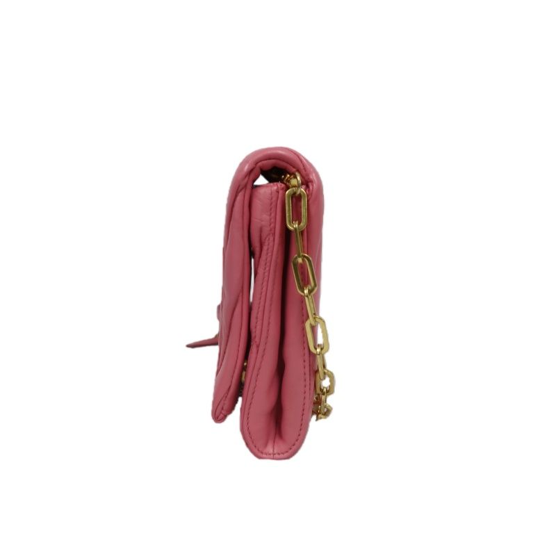 MIU MIU Shoulder Bag, Lambskin, Pink