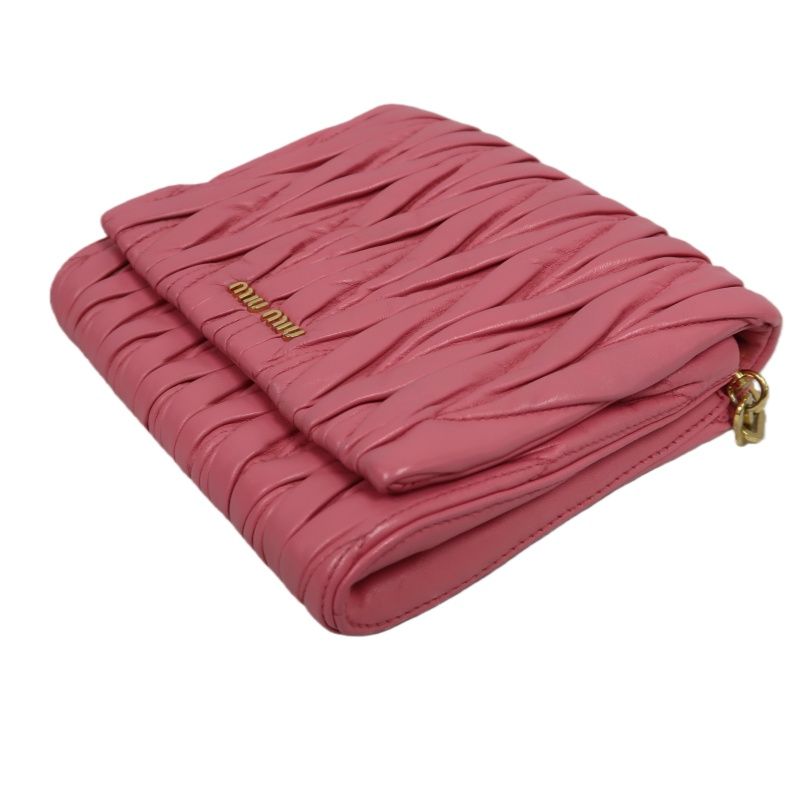 MIU MIU Shoulder Bag, Lambskin, Pink