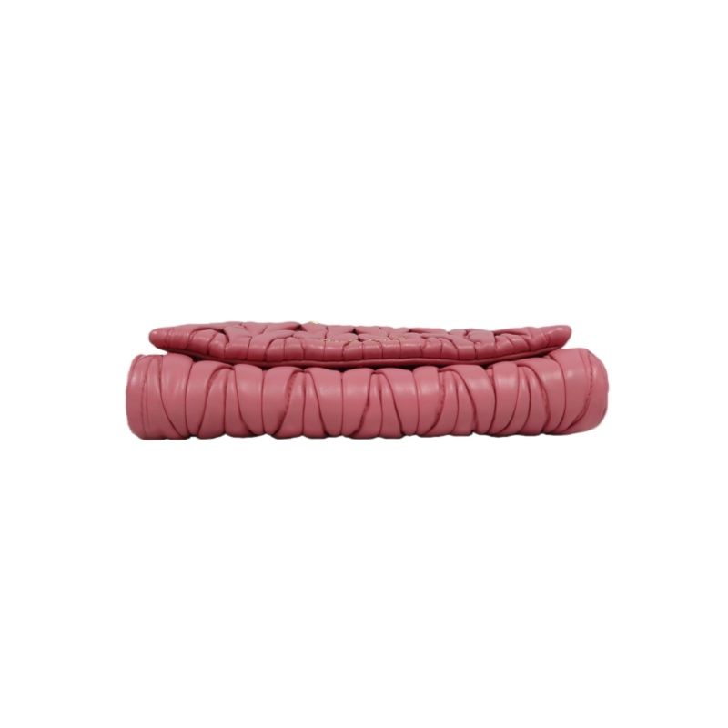 MIU MIU Shoulder Bag, Lambskin, Pink
