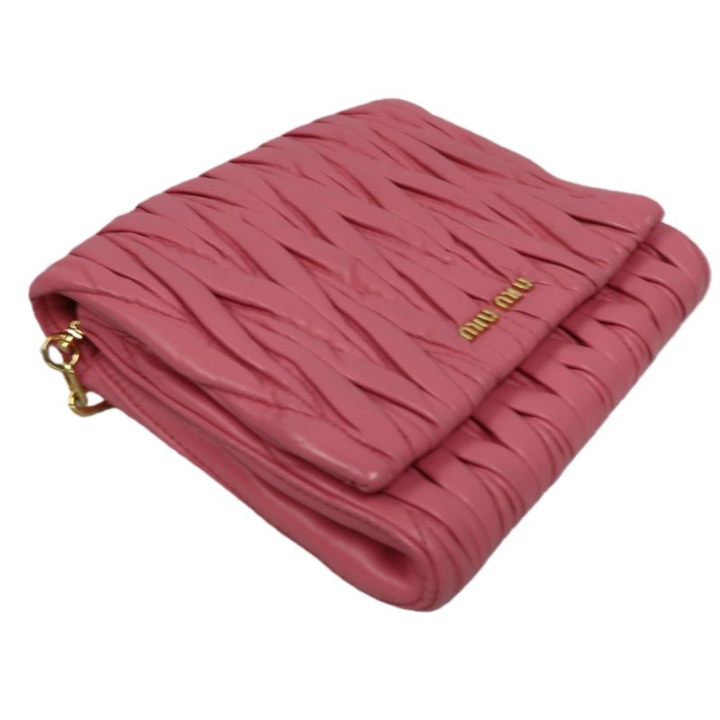 MIU MIU Shoulder Bag, Lambskin, Pink
