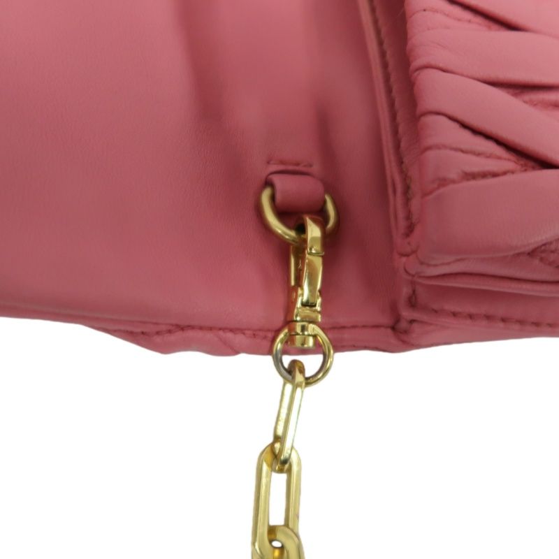 MIU MIU Shoulder Bag, Lambskin, Pink