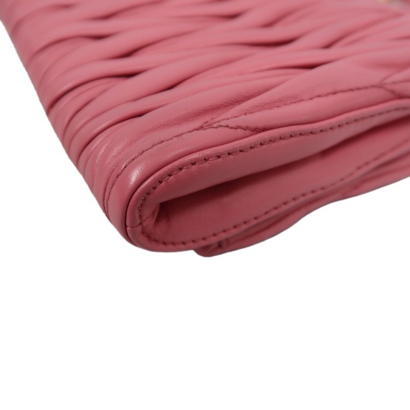 MIU MIU Shoulder Bag, Lambskin, Pink