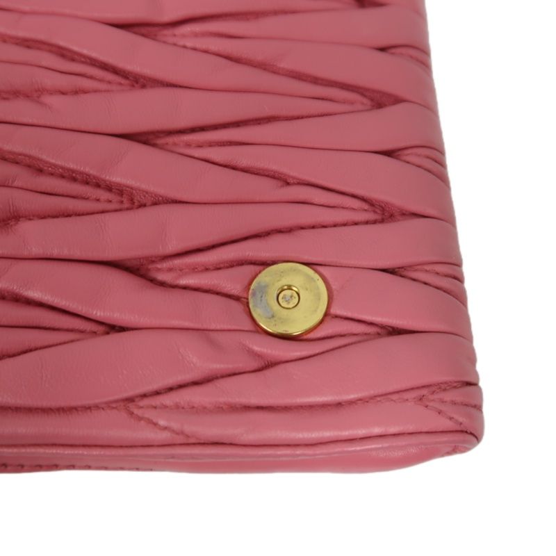 MIU MIU Shoulder Bag, Lambskin, Pink
