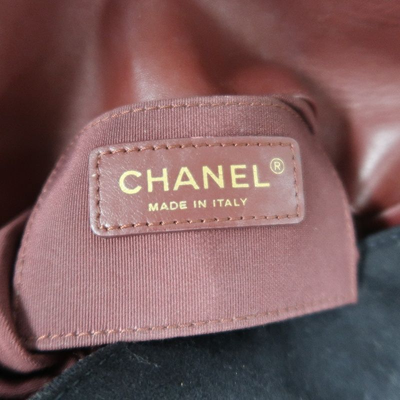 CHANEL Paris-Hamburg Handbag, Cotton, Black with Gold-Tone Hardware, Guarantee Card Included