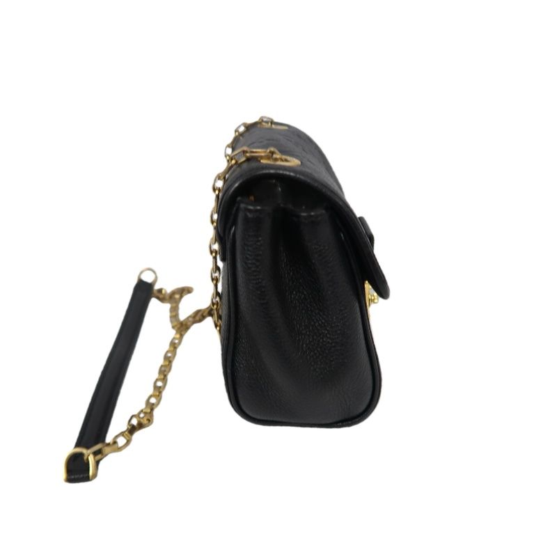 LOUIS VUITTON (LV) Saint-Germain Mini Shoulder Bag, Empreinte Calf Leather, Black with Gold-Tone Hardware