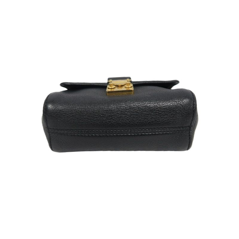 LOUIS VUITTON (LV) Saint-Germain Mini Shoulder Bag, Empreinte Calf Leather, Black with Gold-Tone Hardware