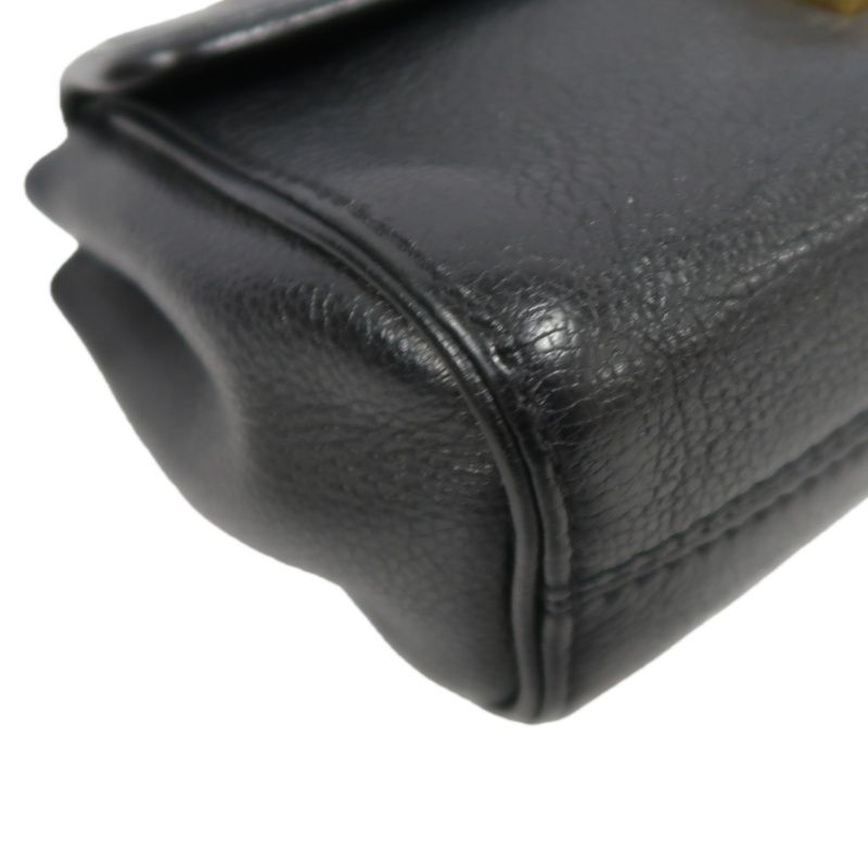 LOUIS VUITTON (LV) Saint-Germain Mini Shoulder Bag, Empreinte Calf Leather, Black with Gold-Tone Hardware