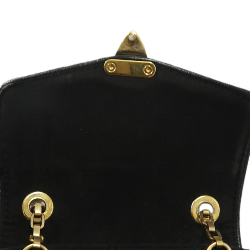 LOUIS VUITTON (LV) Saint-Germain Mini Shoulder Bag, Empreinte Calf Leather, Black with Gold-Tone Hardware