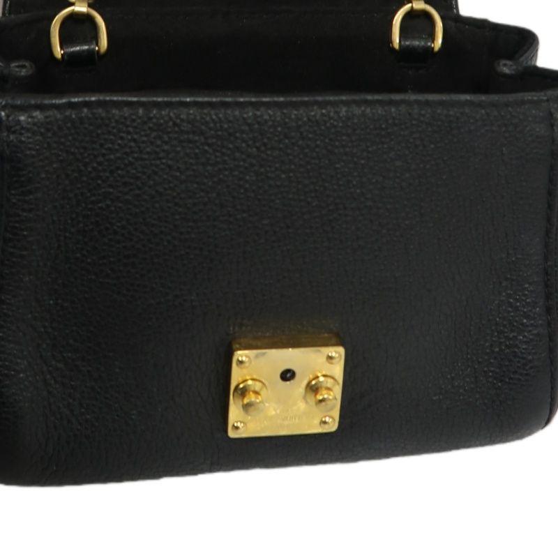 LOUIS VUITTON (LV) Saint-Germain Mini Shoulder Bag, Empreinte Calf Leather, Black with Gold-Tone Hardware