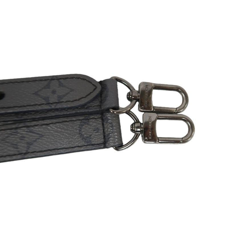 LOUIS VUITTON (LV) Keepall XS Monogram Eclipse Handbag, Black, Shoulder Strap Included (No Worn Photos)