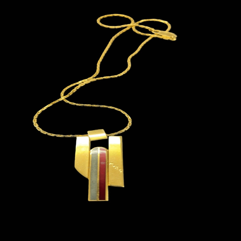 Pierre Cardin Necklace With Gold Hardware