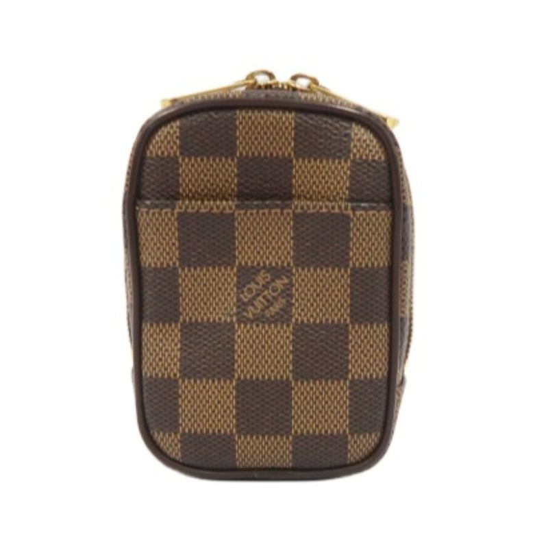 LOUIS VUITTON Etui Okapi PM Pouch, Damier Pattern, Brown (LV Brown Damier PVC Coin & Clutch Pouch)