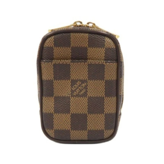 LOUIS VUITTON Etui Okapi PM Pouch, Damier Pattern, Brown (LV Brown Damier PVC Coin & Clutch Pouch)