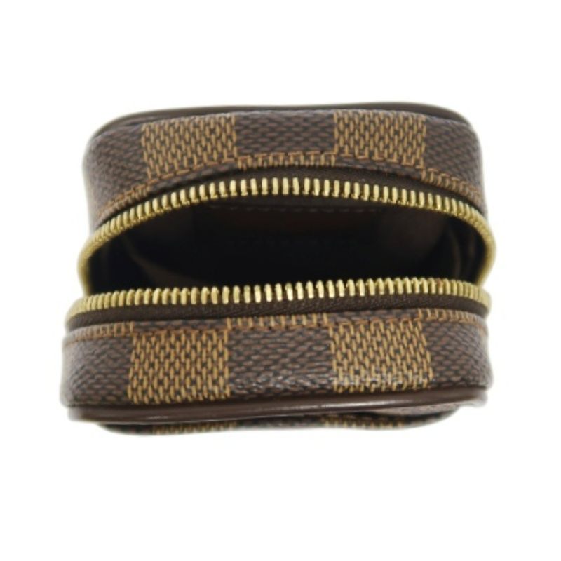 LOUIS VUITTON Etui Okapi PM Pouch, Damier Pattern, Brown (LV Brown Damier PVC Coin & Clutch Pouch)