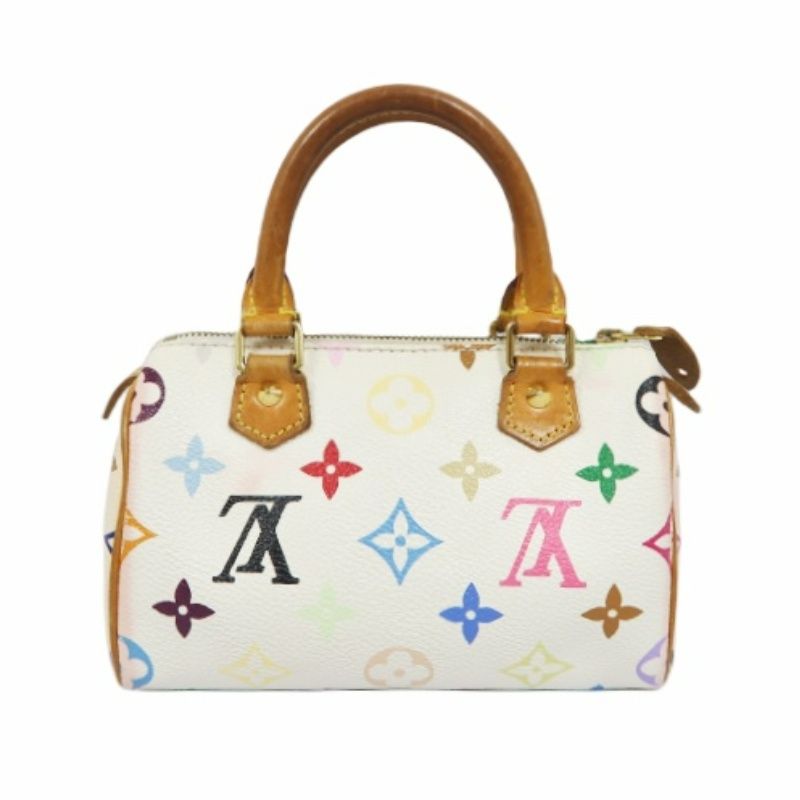 Louis Vuitton Multicolor Mini Speedy, White Series, PVC Nano Handbag