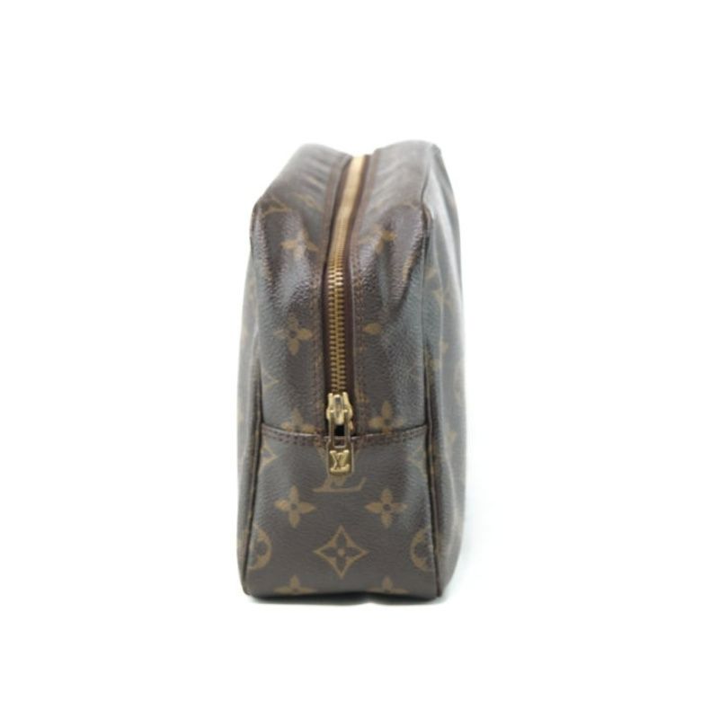 LV Vuitton Monogram Pouch & True Wallet, PVC (Cosmetic & Toiletry Bag Style)