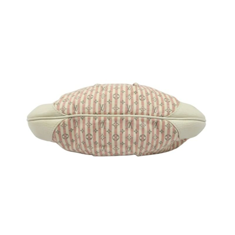 LOUIS VUITTON Monogram Mini Marina PM Handbag, Pink Denim with Stripes, with Shoulder Strap