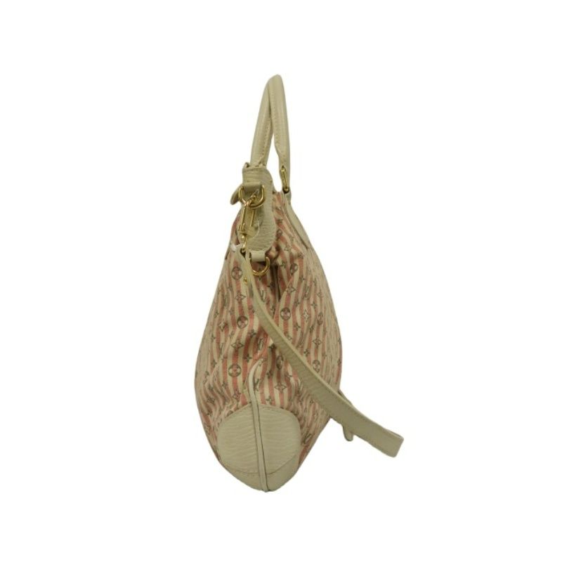 LOUIS VUITTON Monogram Mini Marina PM Handbag, Pink Denim with Stripes, with Shoulder Strap